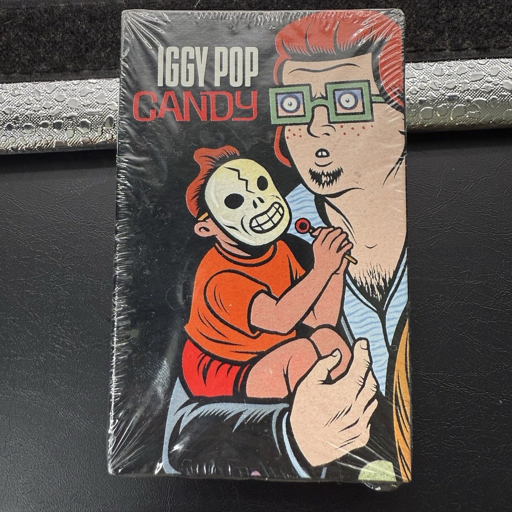 Iggy Pop Cassette Single Unisex OS Black Candy 1990 Virgin Records Punk Rock 90s